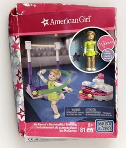 American Girl Mega Bloks McKenna Entrenamiento de Gimnasia Nuevo en Caja Dañada - Imagen 1 de 9