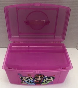 Cartoon Network Powerpuff Girls Make-up Aufbewahrungsbox Vintage 1999 - Bild 1 von 8