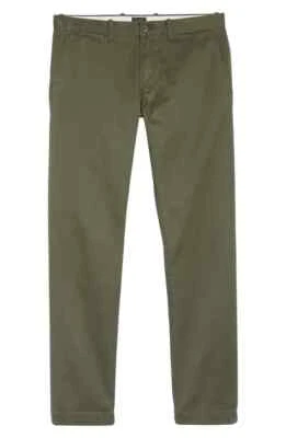J.CREW Mens 484 Slim Fit Stretch Twill Chino Pants Army Catskill Green NWT - Image 1 of 4