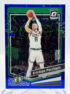 KRISTAPS PORZINGIS 2023-24 Panini Donruss Optic #120 BLUE VELOCITY PRIZM - Picture 1 of 2
