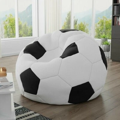 Fußball Sitzsack Dysania 500L Sitzkissen Gamer Kissen Bodenkissen BallHocker M24 - Bild 1 von 4