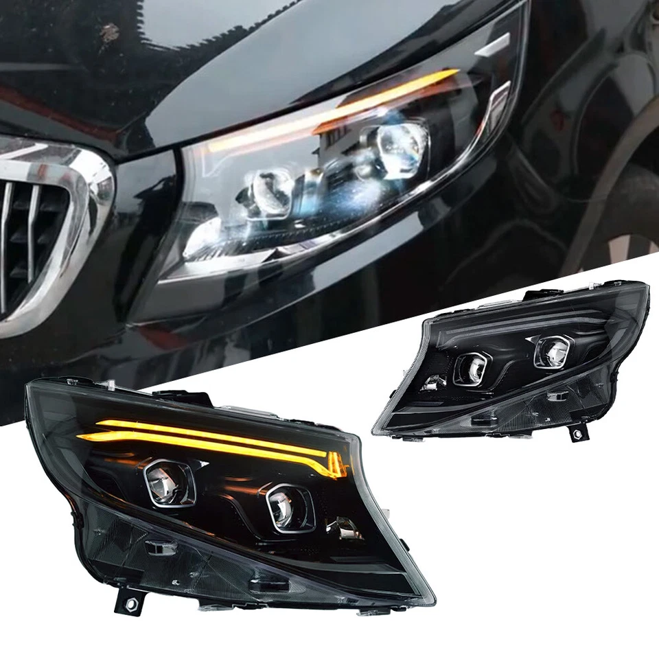 Par de faros delanteros LED para Mercedes Benz Clase V W447 Vito V220 V250 2015-23 Foto 1 de 4