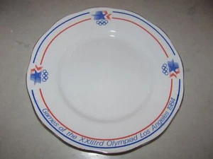 Piatto Olimpiadi di Los Angeles 1984 10,75 Queen's Bone China Inghilterra RARO Vintage - Foto 1 di 2