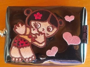 Santoro Tutti Cuti Purse Small Pouch Bag Keychain Clip Black Embroidered - Picture 1 of 16