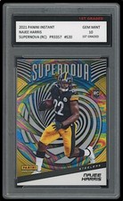 NAJEE HARRIS 2021 PANINI INSTANT SUPERNOVA 1ST GRADED 10 ROOKIE CARD RC STEELERS