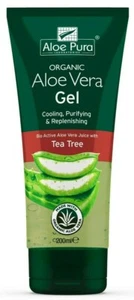 Aloe Pura Skin Treatment Aloe Vera Organic Gel with Tea Tree - 200ml - Picture 1 of 1