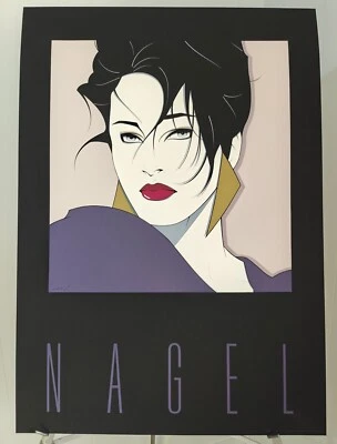 Pôster serigrafia Patrick Nagel NC1 24x34 LE 3500 impressão-assinado NC-1/01 com Doc '84 - Imagem 1 de 3