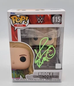 MATT RIDDLE WWE WRESTLING FIRMATO FUNKO POP COA - Foto 1 di 7