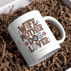 Personalised Mum Wife Dog Mum Mug Gift for Dog Lovers Coffee Tea Cup 11oz 15 oz - Picture 1 of 7