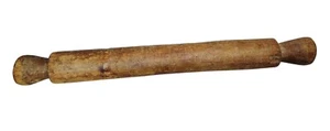 Vintage Primitive Wood Rolling Pin Farmhouse Bakers One Piece 19" Kitchen Tool - Picture 1 of 6