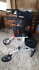 DeVilbiss wheeled walker / rollator lightweight with seat & springs