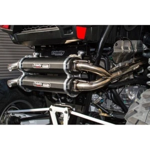 2016-2021 Polaris RZR XP Turbo Trinity Racing FULL Exhaust System Dual Black XPT - Picture 1 of 2