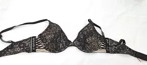 Sujetador Lateral Victoria's Secret Muy Sexy Sin Forrar Encaje Negro Encaje 34D Regalo - Imagen 1 de 10
