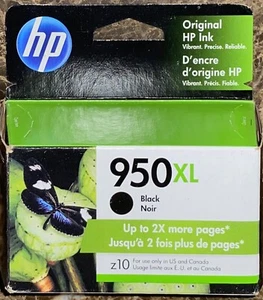 Genuine HP 950XL Black Ink Cartridge EXP Mar 2023 NEW Sealed - Picture 1 of 3
