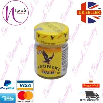 Aboniki Balsam lindert Schmerzen, Schmerzen, Taillenschmerzen, Rückenschmerzen, Erkältung und Katarrh -25g