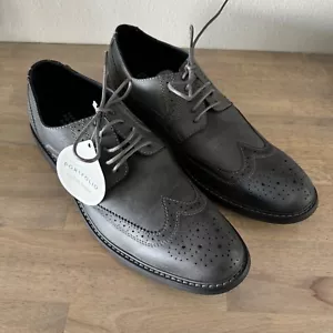 Perry Ellis Portfolio Ultra Foam Welton Dress Shoes Mens Size 12 Grey - New - Picture 1 of 10