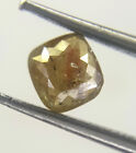 antiqe natural loose diamond cushion shape rose cut red yellow mix color 0.41tcw