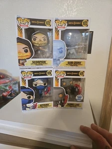 Funko Mortal Kombat 11 4 Stück Sub Zero Scorpion Kung Lao Kitana 1072,73,74,75 - Bild 1 von 9