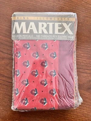NIP! Vintage Martex Avignon King Pillowcases Floral Paisley TWO SETS AVAILABLE - Image 1 of 4