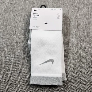 Calcetines para correr Nike Spark acolchados blancos para hombre 6-7,5 WMN 7,5-9 YTH 6Y-7,5Y - Imagen 1 de 5