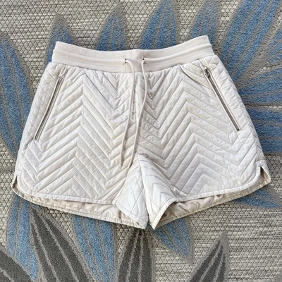 Pantalones Cortos de Esquí Athleta Para Mujer Apres Acolchados Puffer Crema Talla 6 Cordón Foto 1 de 4