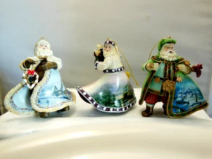 NOS 2008 ASHTON DRAKE THOMAS KINKADE SANTA CHRISTMAS ORNAMENTS COA OVP #18 - Bild 1 von 14