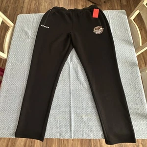 CCM Hershey Bears Black Logo Mens XL 2 Pocket Hockey Warm Up Pants Sweatpants - Picture 1 of 8