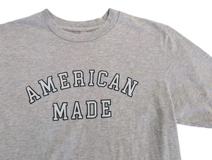 Camiseta Colección Bandera Gigante Americana Hombre Mediana Hecha en EE. UU. Gris Hecha en Estados Unidos - Imagen 1 de 7