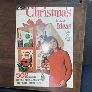 McCall's Christmas Make It Ideas 1965 Vol VIII Crochet Doll Clothes Barbie Craft - Picture 1 of 20
