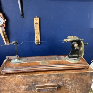 Cooke & Co Manchester Antique Yarn Winding Tester  45 X 12 X15 Cm With Lid - Picture 1 of 15