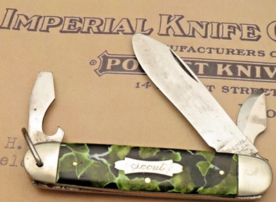 Antique IMPERIAL PROV RI Scout Utility Knife 1920's Era - Colorful Handles!!! - Image 1 of 4