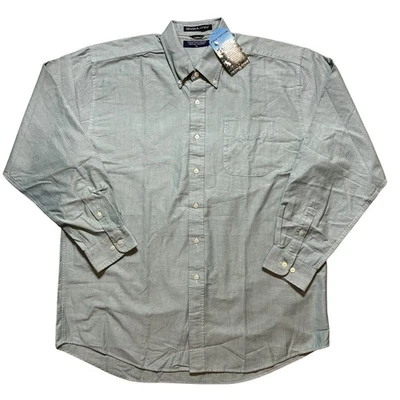 NWT Devon & Jones Noble Pima Oxford Cotton Green Button Down Men's Shirt XL - Image 1 of 4