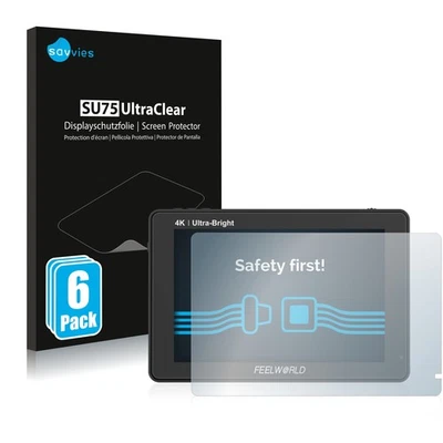 6 Pezzi Proteggi Schermo per Feelworld LUT7 7" Pellicola Protettiva Protezione - Immagine 1 di 4