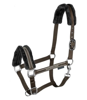 WALDHAUSEN GMBH & CO. KG Pferdehalfter Elegant mit Glitzersteinen Waldhausen Khaki Warmblut