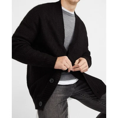 Express Cozy Oversized Knit Cardigan Sweater S - Image 1 of 4