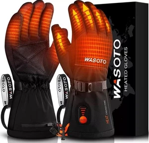 Heated Gloves for Men Women 7.4V Battery 22.2WH Rechargeable Winter Ski Large - Picture 1 of 6