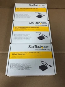 OPEN BOX!(X3) StarTech USB 3.1 Gen 2 Type-C Mini Dock Multi 4K Adapter DKT31CHVL - Picture 1 of 8