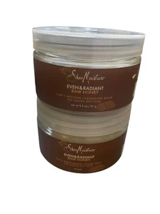SheaMoisture EVEN & RADIANT • RAW HONEY  Toner Pads - 30 PADS & CLEANSING BALM  - Picture 1 of 2