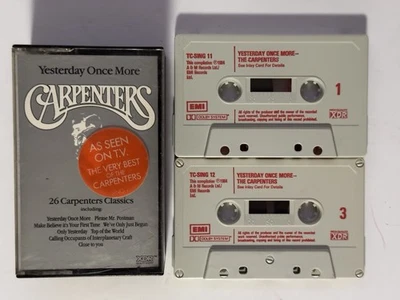 The Carpenters Yesterday Once More Double Cassette Tape 1984 EMI/A&M Records - Image 1 of 4
