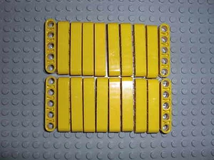LEGO Technic - 20x Lochbalken Lochstange Liftarm beam 1x5 gelb / yellow 32316 - Foto 1 di 1