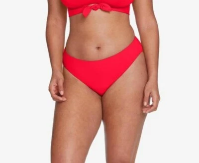 Parte inferior de bikini Robin Piccone 264077 para mujer Ava cintura alta roja talla pequeña Foto 1 de 2