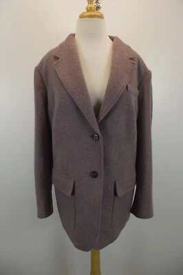 NUEVO Ralph Lauren Mujer Talla Grande 20W Púrpura Tweed Chaqueta Blazer Caballo Botones Foto 1 de 4