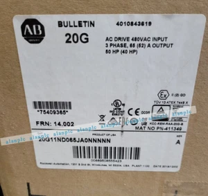 AB 20G11ND065JA0NNNNN PowerFlex 755 AC Drive NEW SEALED FAST SHIP - Picture 1 of 1