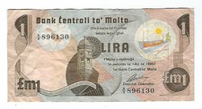 Malta - 1967, One (1) Lira