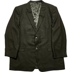 Nordstrom Loro Piana Sport Coat 48L Black 100% Cashmere 2 Button Notch Lapel - Picture 1 of 7