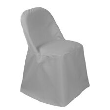 YCC Linens - 6 Pack Polyester Folding Chair Covers for Standard Folding Chairs