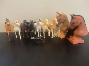 Dreamworks 2020 Spirit ungezähmt Breyer Mähne Beauty Styling Kopf Pferde Konvolut - Bild 1 von 14