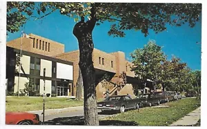 Barrie Ontario Postcard New Court House Justice Building Automobiles Unused - Picture 1 of 2