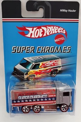 Hot Wheels Super Chromes HiWay Hauler Truck 5 Spokes Red White Blue 2006 - Image 1 of 4