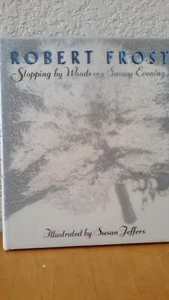 Vintage 2001 Stopping by Woods on a Snowy Evening by Frost Robert Hardcover - Picture 1 of 12